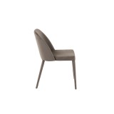 DINING CHAIR CH TEXTIL LEGS GREY - CHAIRS, STOOLS